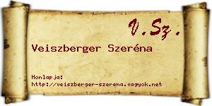 Veiszberger Szeréna névjegykártya